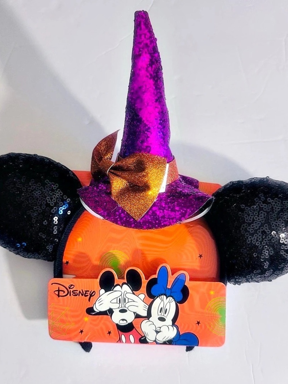 Disney Minnie Mouse Witch Hat Halloween Ear Headband Halloween Witch Hat Ear